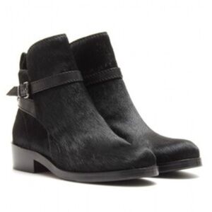 Rag & Bone Black Pony Hair Chelsea Boots | 37